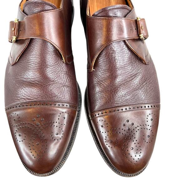 Mezlan Other - MEZLAN ATHENS Brown Leather Oxford Monk Strap Dress Shoes Men's 10.5 M